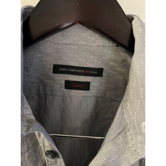 John Varvatos Long Sleeve Button Up Shirt - Size -‎ 15 - Picture 2 of 4